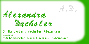 alexandra wachsler business card